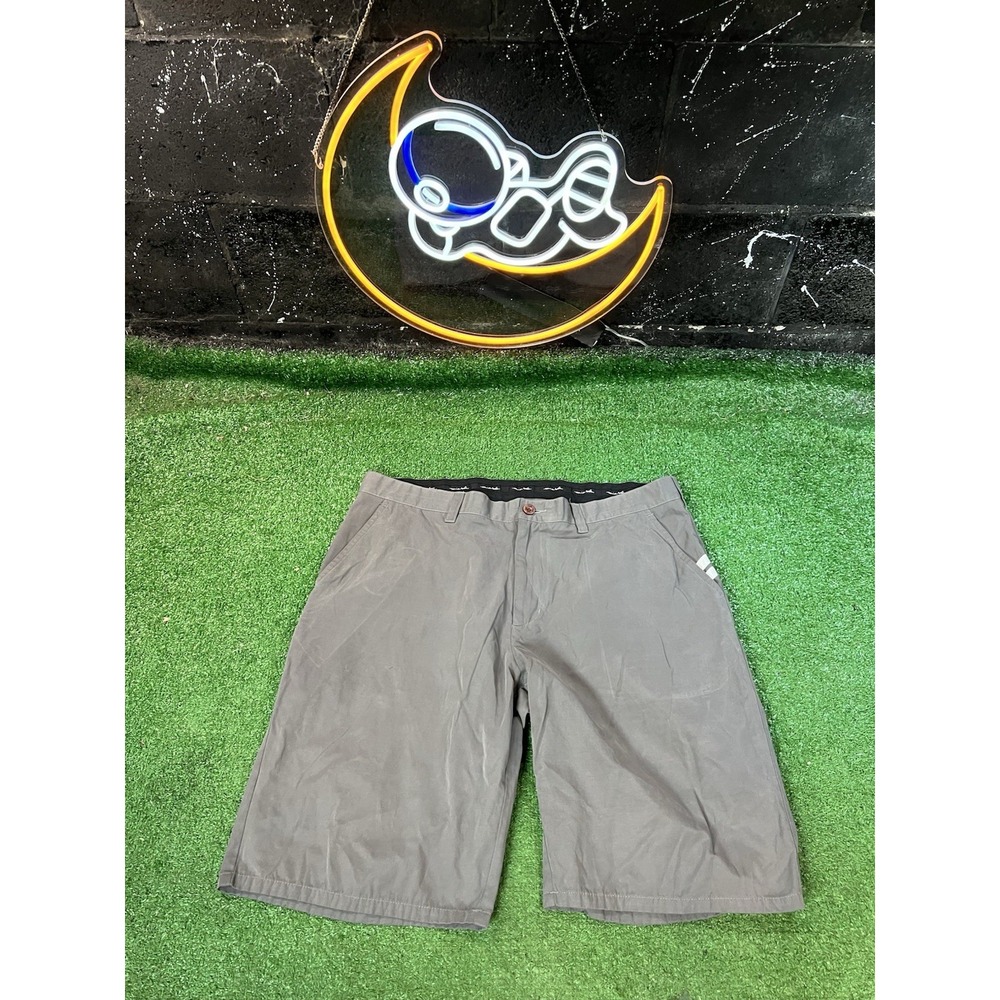 Travis Mathew Shorts Mens 38 Gray Athletic Performance Golf Chino
